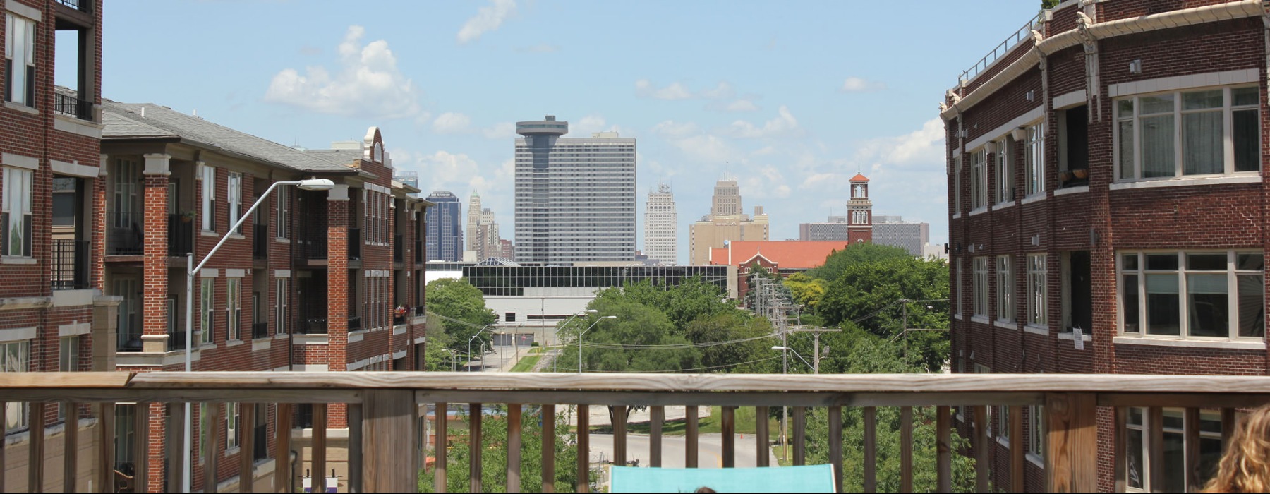 city views from balcony